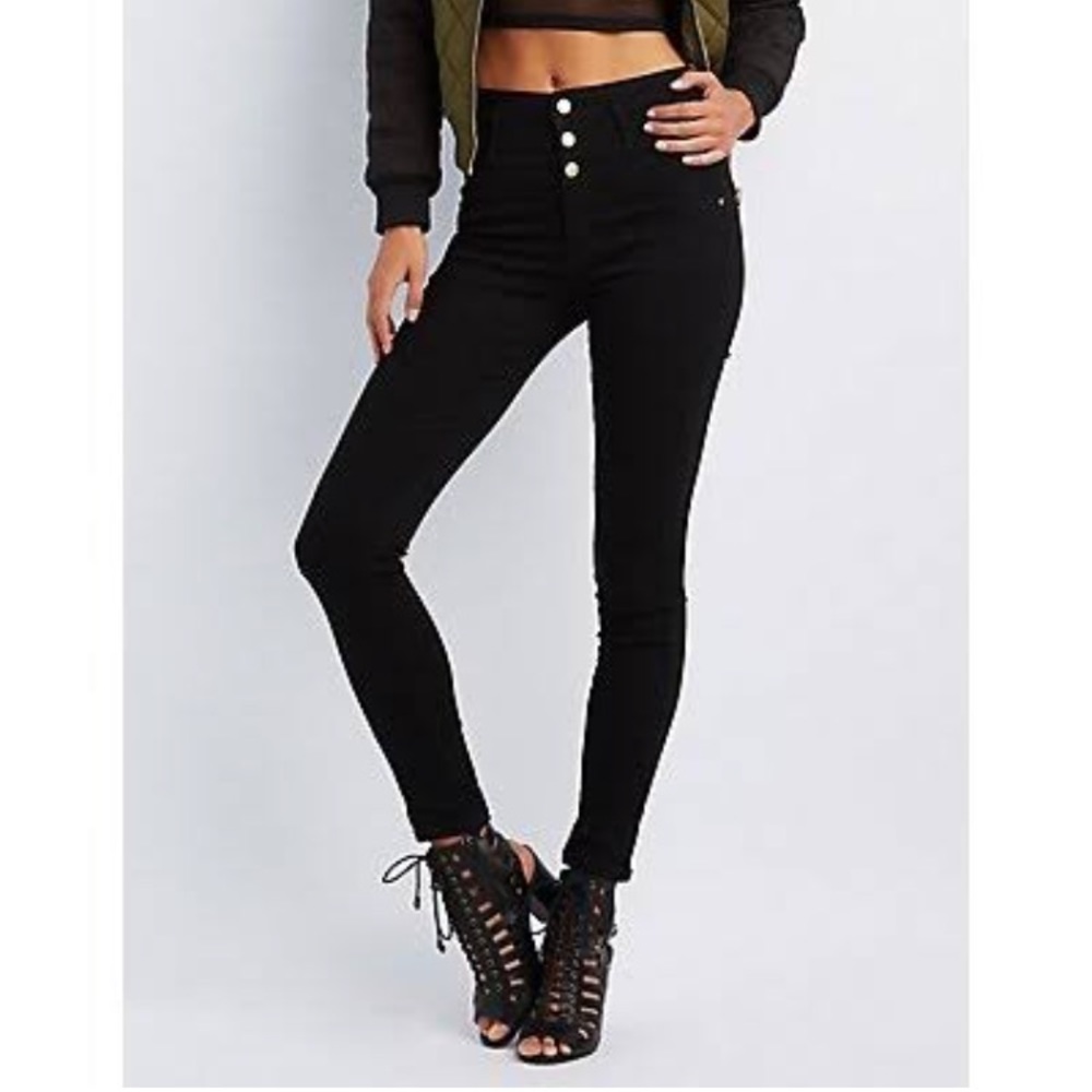 Refuge sz 0 Super skinny High Waisted Black Jeans